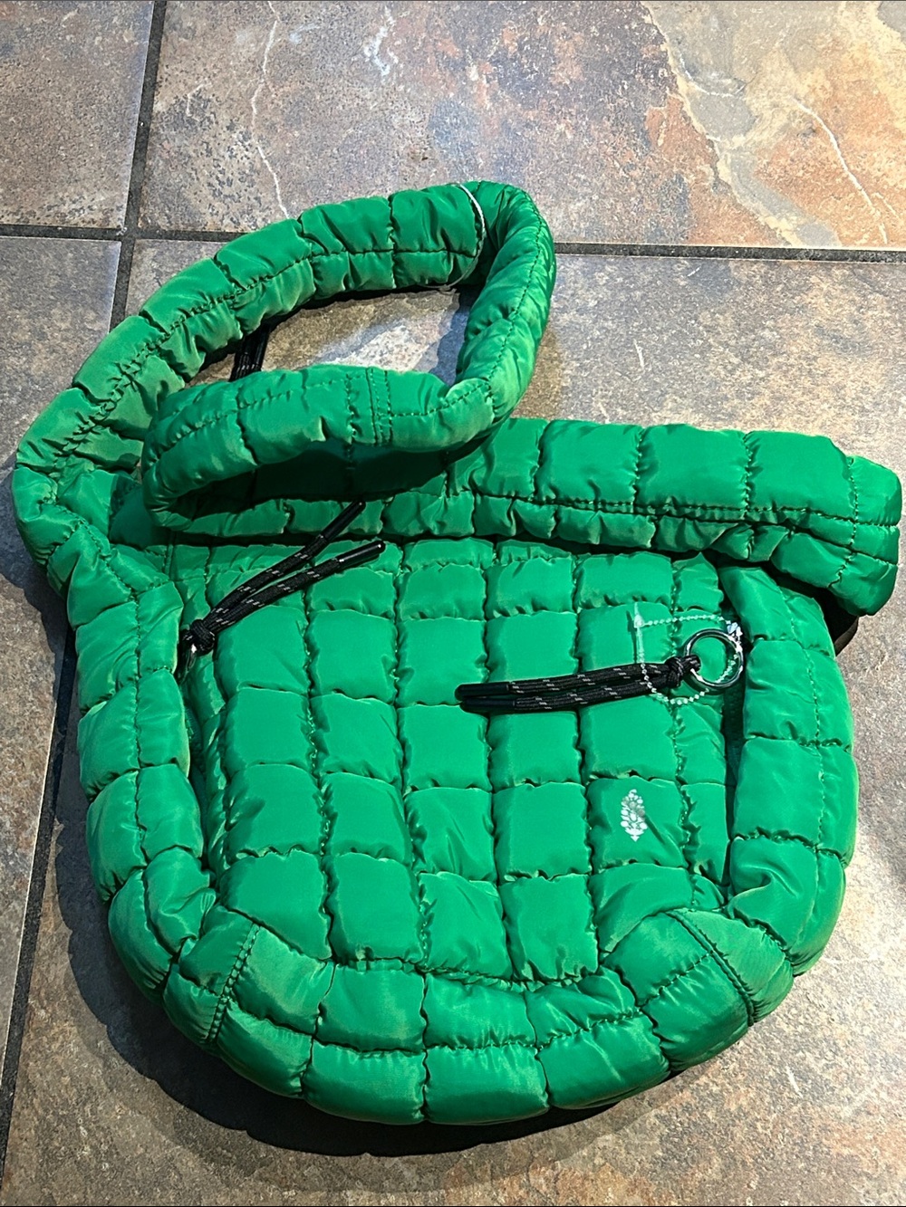 free people movement GREEN Quilted Crossbody Bag - New